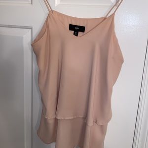 Massimo NWOT blush ruffle tank